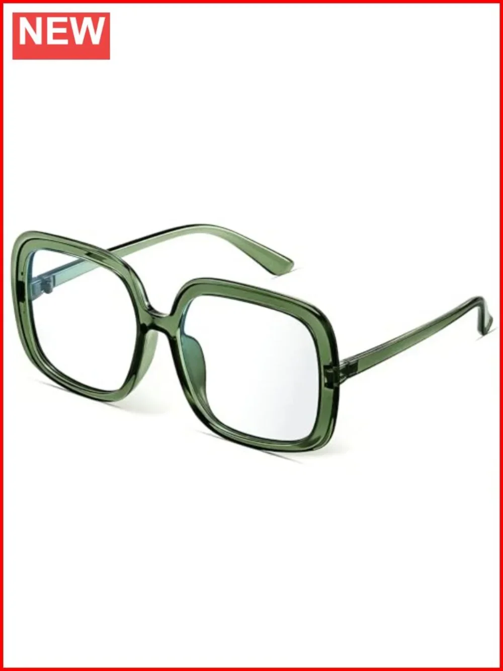 Oversized Blue Light Glasses for Women, Retro Anti-Glare Computer Glasses, TR90